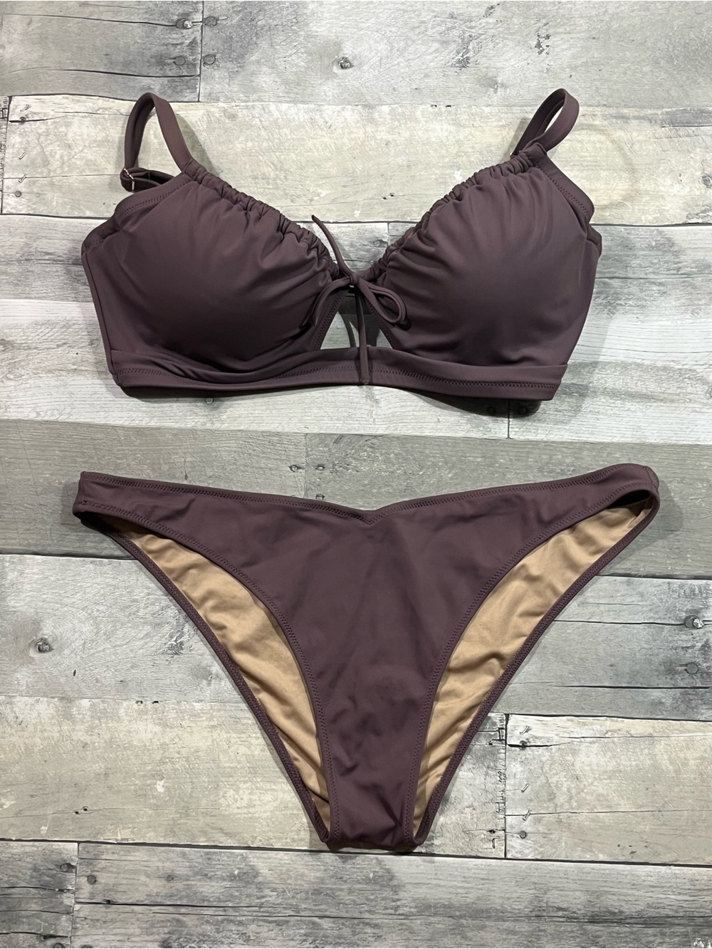 Shade & Shore Plum Two-Piece Bikini Set